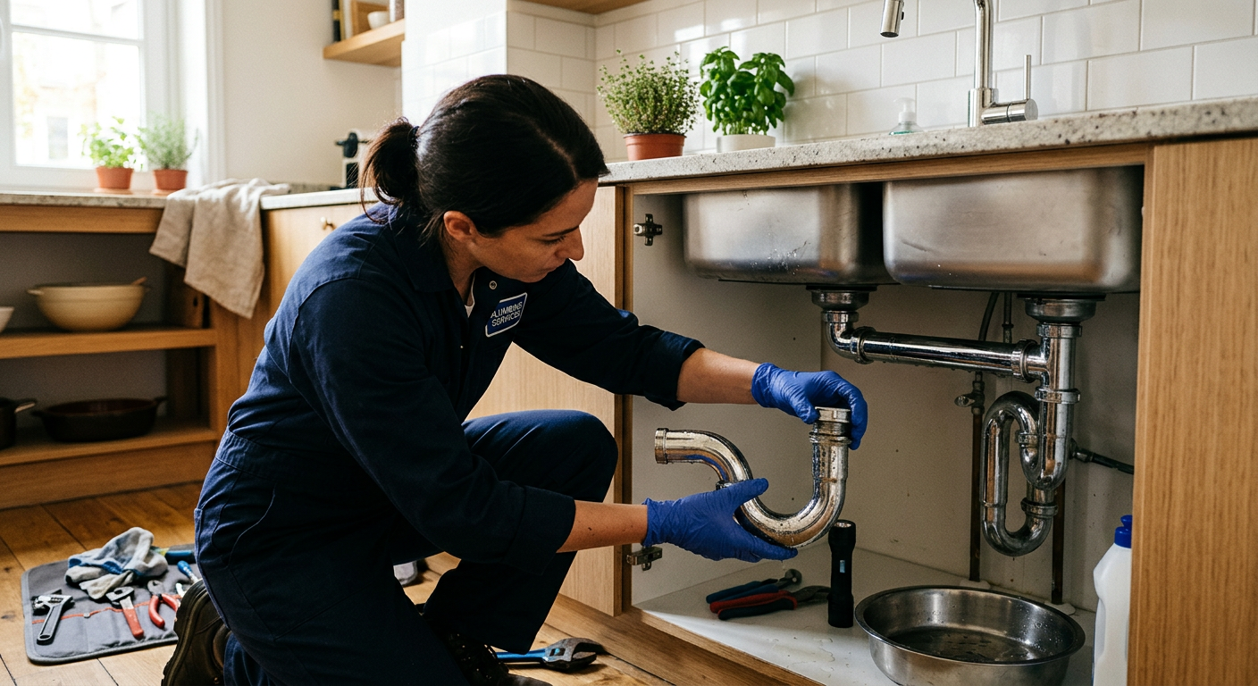Débouchage d'évier de cuisine par un plombier professionnel à Plaisir