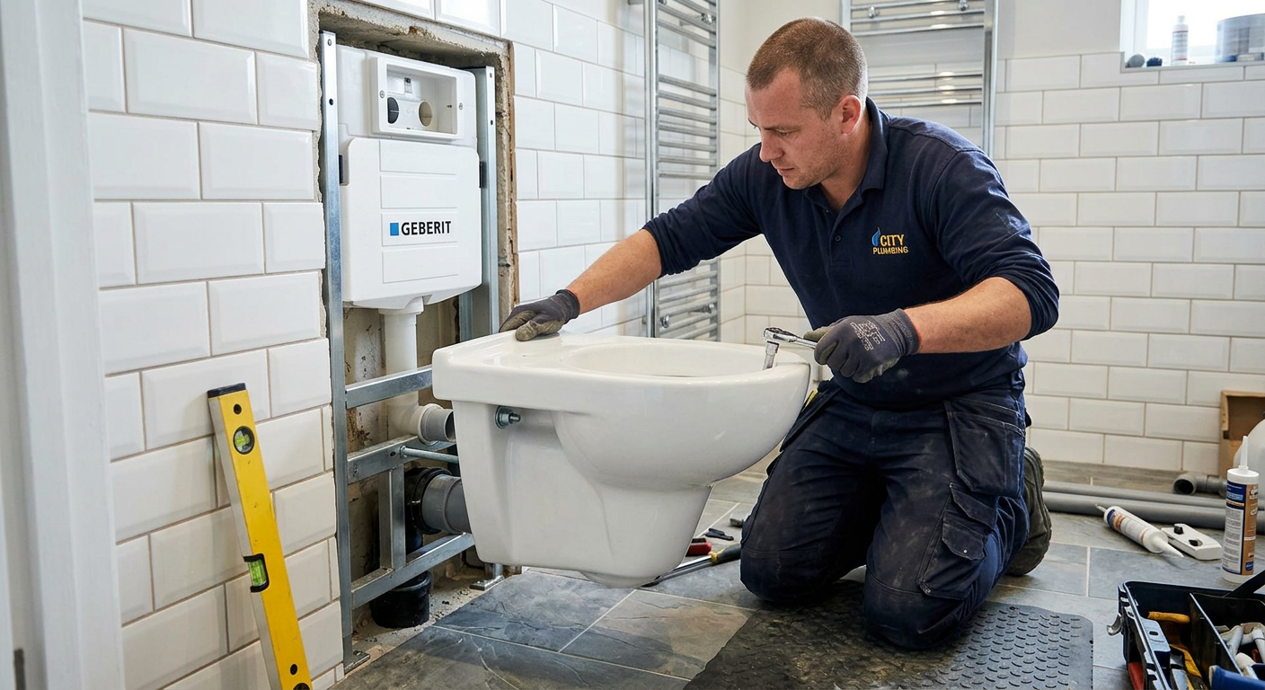 Pose de WC suspendu dans un logement à Plaisir 78