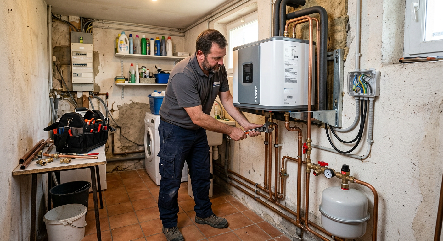 Pose de chauffe-eau thermodynamique par un plombier à Plaisir 78