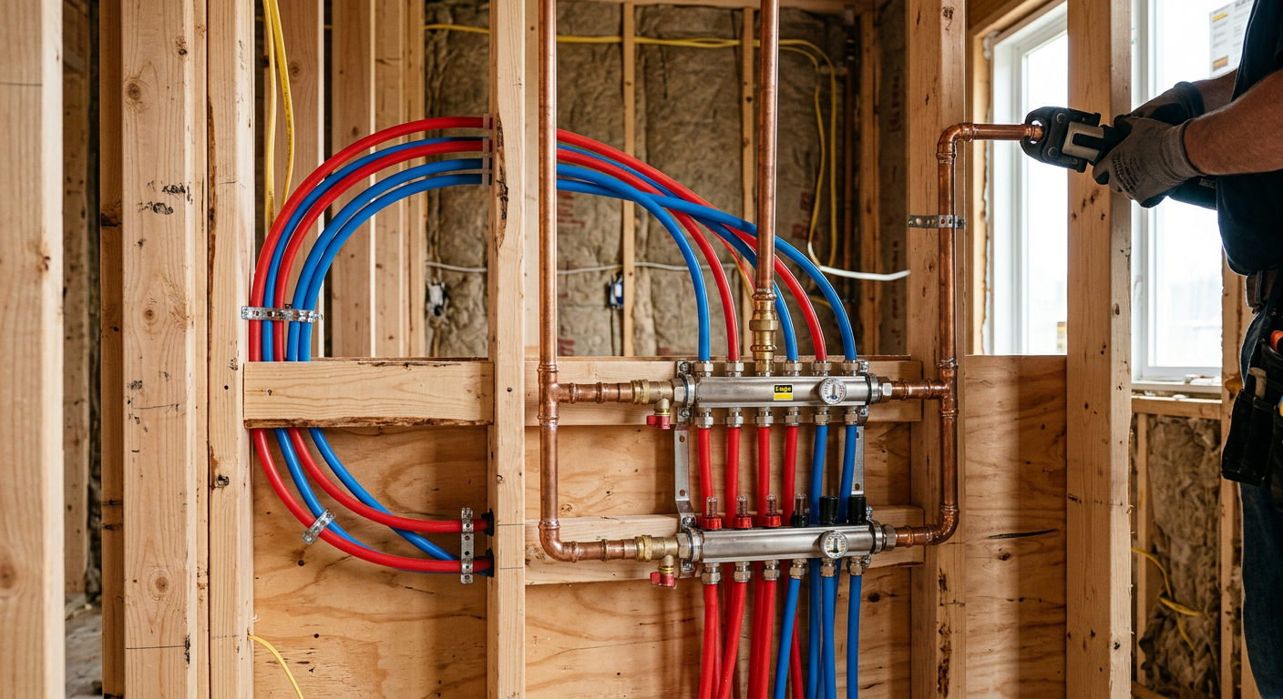 Création de réseau plomberie en PER pour rénovation à Plaisir 78